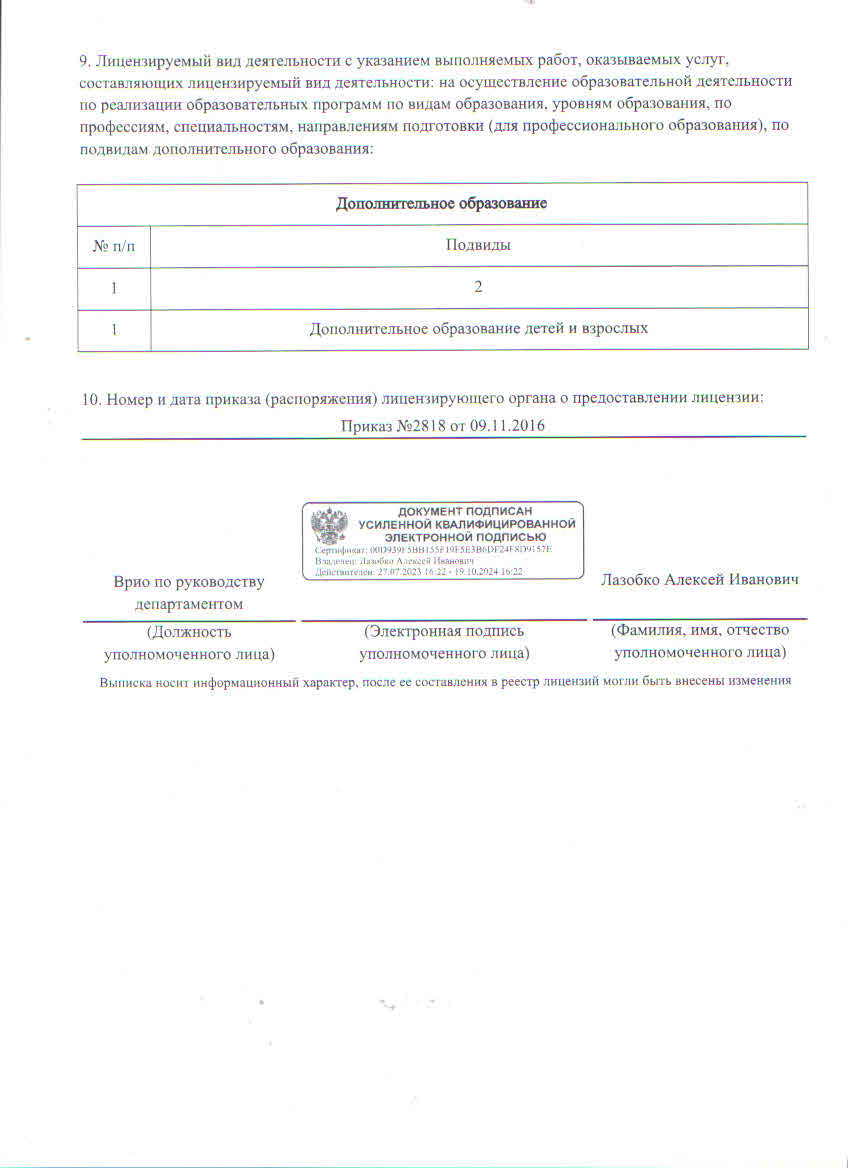 Лицензия 11