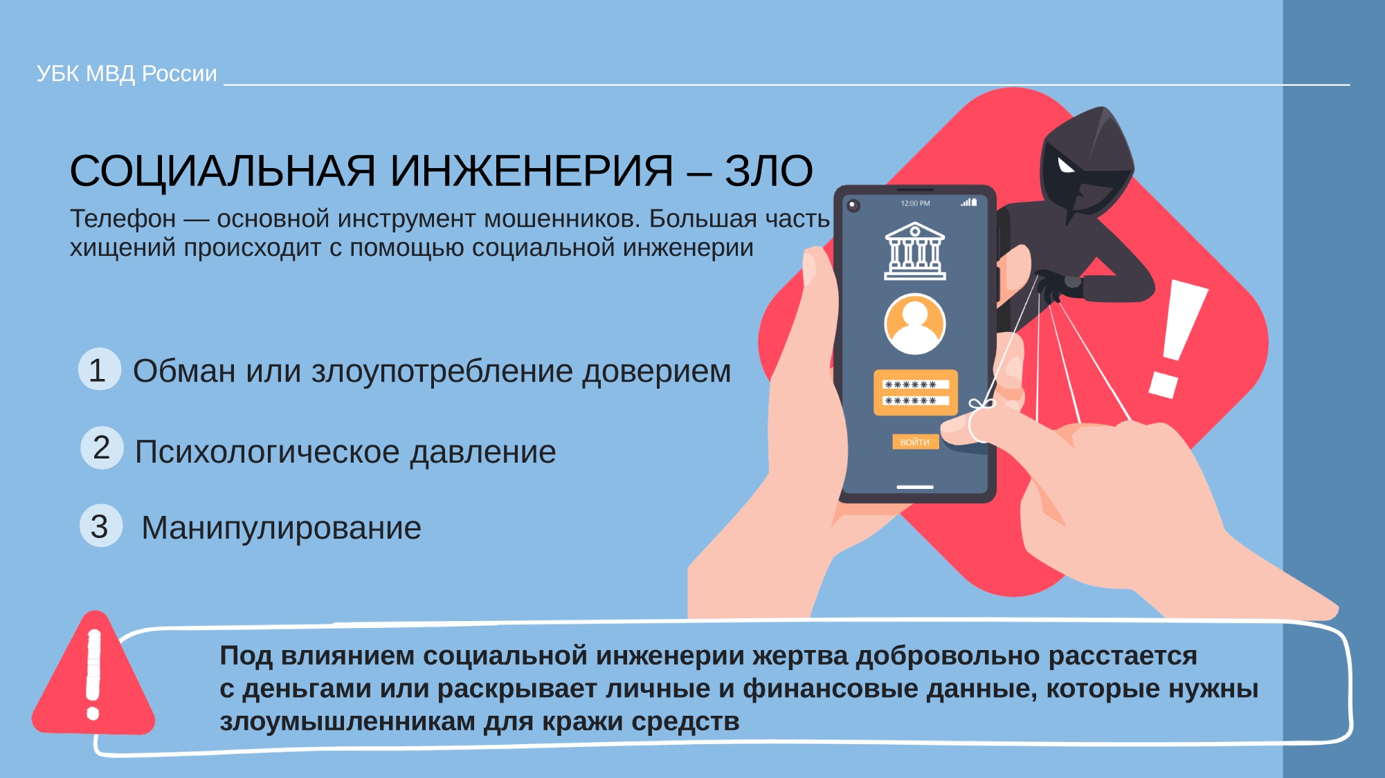 Памятка о видах мошеннических действий с использованием методов социальной инженерии и фишинговых ресурсов и способов противоде page 0007